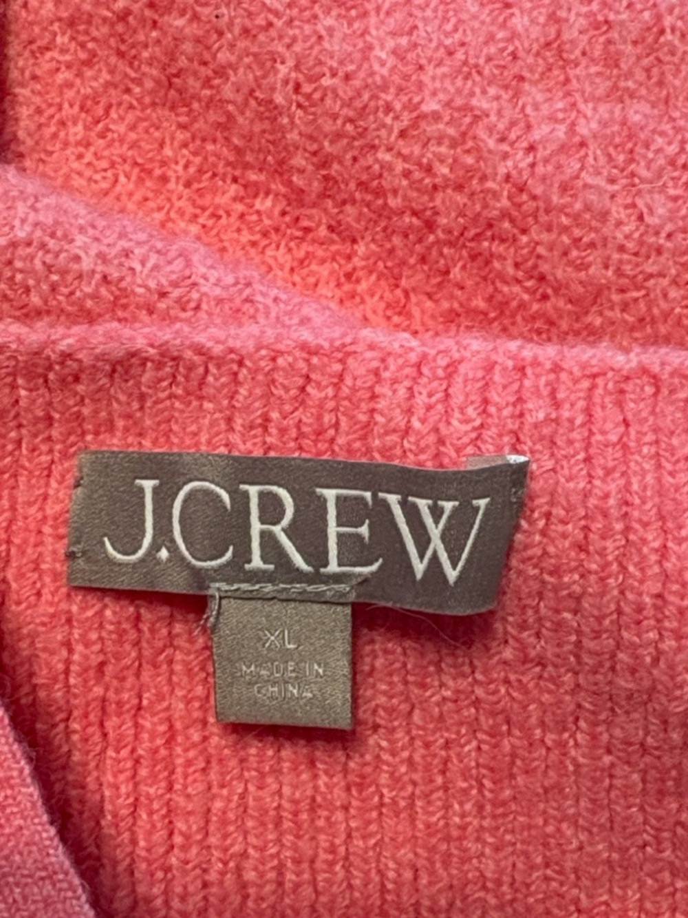 J. Crew Supersoft Cropped Cable Knit Sweater Tank Set XL Pink Gold Buttons Wool - Picture 11 of 14